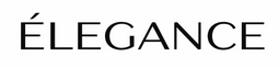 The word 'ÉLEGANCE' in black text on a white background